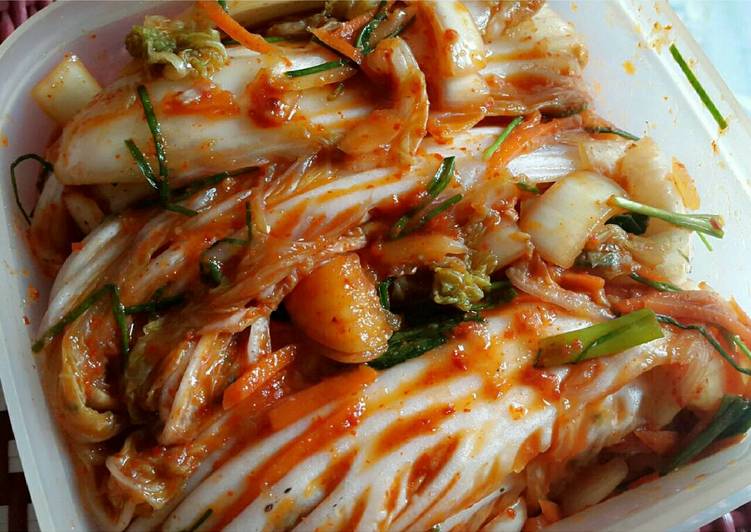 resep makanan kimchi sawi (baechu kimchi)