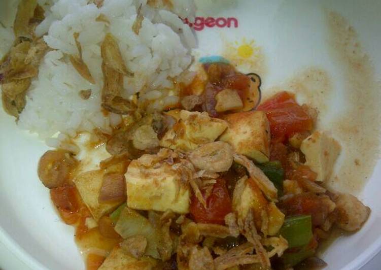 resep lengkap untuk Mpasi 1 tahun - Tumis Dori Tofu