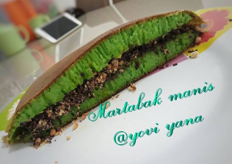 cara membuat Martabak manis teflon simple