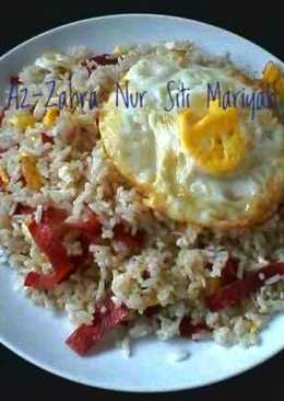 Nasi Goreng beff burger #BikinRamadanBerkesan