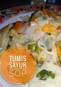 Tumis sayur sop sederhana