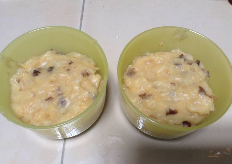 resep makanan Rice pudding with Raisin (mpasi 10+)