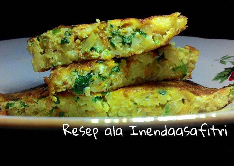 bahan dan cara membuat Omelet Sayur Sehat dan bergizi