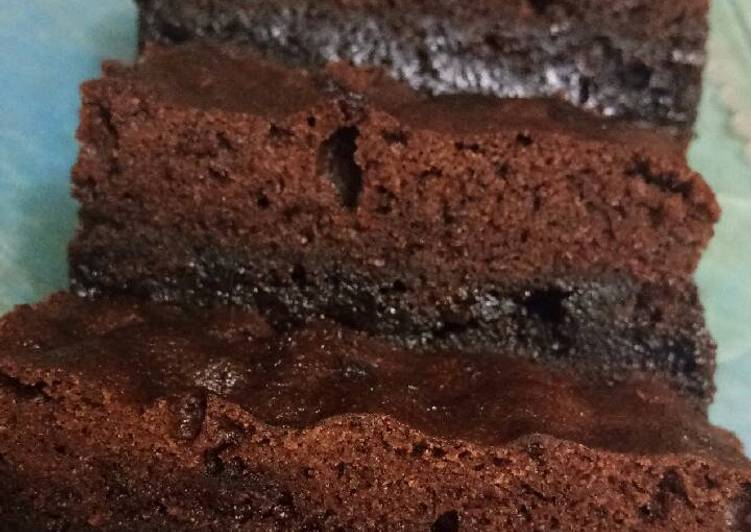 resep Brownis kukus (No mixer)