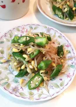 Salad kecambah & okra ðŸ¥— simple ala Korea