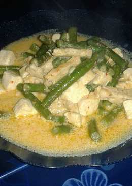 Santan Kacang Panjang Campur Tempe dan Tahu