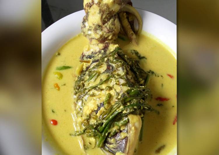 cara membuat Gulai Cumi isi Tahu Telur ??????