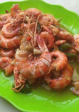 Tumis udang no ribet