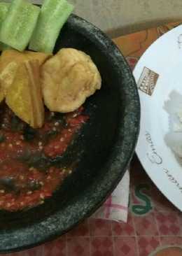 Sambal cobek mentah