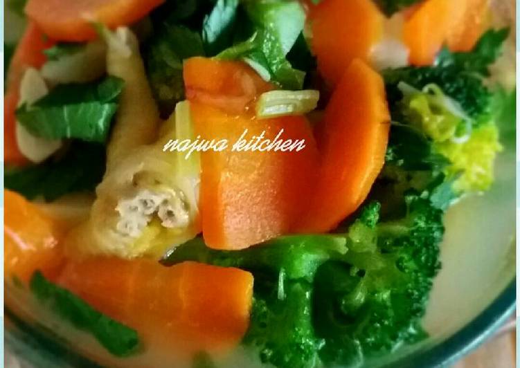 resep masakan Soup sayur pelangi