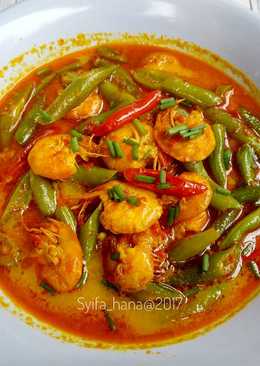 Udang Buncis Santan Pedas (#pr_olahanudang)