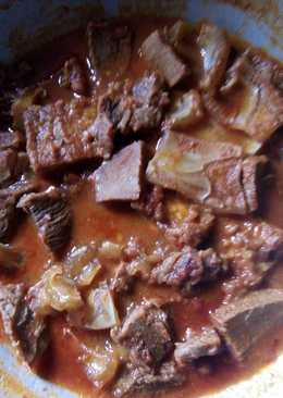 Daging, cecek balado