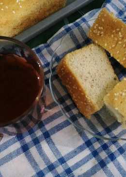 Japanese cotton bananacake with sesame seeds