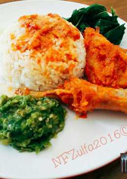 Nasi Padang dengan Rendang Ayam Kampung
