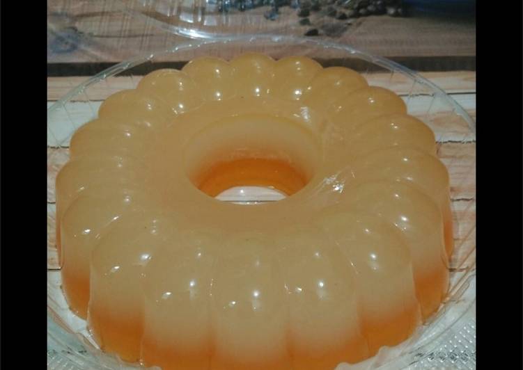 Resep Puding fanta orange isi jelly kelapa Oleh indranila Kriestiana