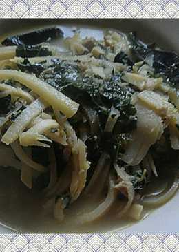 sayur bung+daun ketela