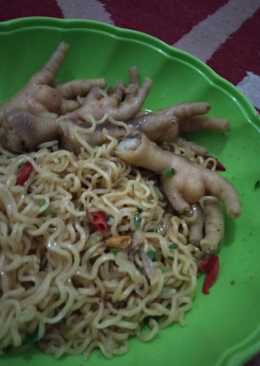 Tumis Mie ceker pedas #bikinramadhanberkesan