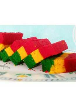 Bolu kukus pelangi (rainbow cake)