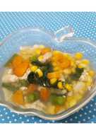 Sup sehat ala A&W ayam jagung wortel buncis