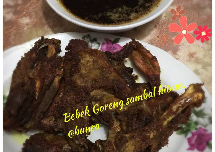 resep makanan Bebek Goreng sambal hitam