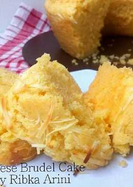 Cheese Brudel Cake (si kue ragi No Mixer)