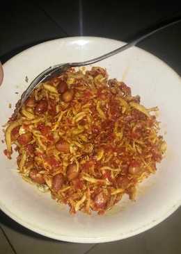 Balado teri medan pake kacang