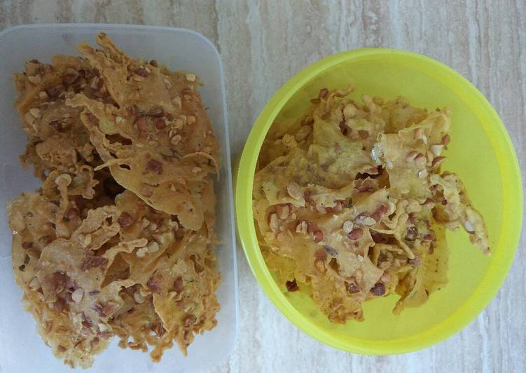 resep makanan Peyek kacang tanah