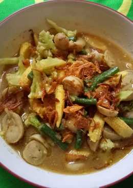Tumis jamur sayur bumbu seblak
