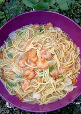 Mie Telor Kuah Udang Simple