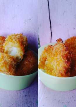 Nugget keju + steak ayam krispi (1 resep)