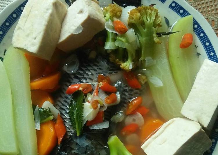 resep lengkap untuk Ikan nila sayur untuk diet