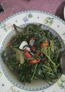 Tumis kangkung tomat hijau#bikinramadanberkesan