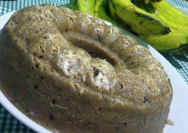 cara membuat Bolu pisang kukus no timbangan no mixer