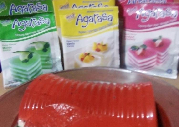 resep lengkap untuk Puding Semangka Nutrijell Agarasa