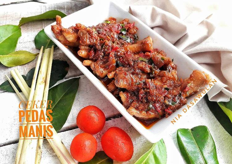 Resep Ceker Pedas Manis Oleh Nia Dasawulan