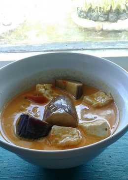 Tahu terong santan pedas