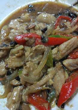 Beef in blackbean sauce