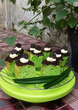 Bolu Pandan (Mini Cake Pandan Oreo)