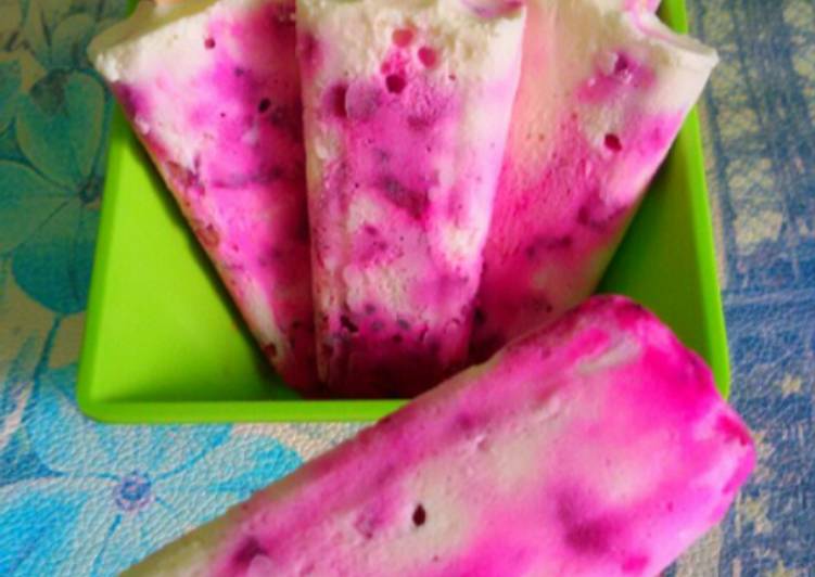 Resep Ice Cream Vanila Buah Naga Karya Nia Syifa