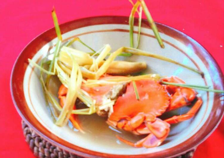 resep makanan Kepiting Rebus Bumbu Simpel banget