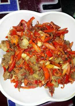 Mercon sapi tumis melinjo