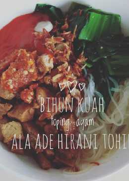 Bihun kuah toping ayam