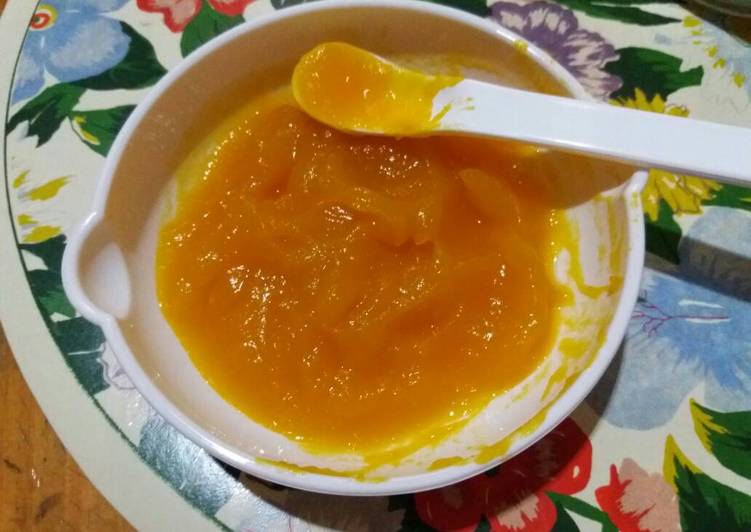 resep MPASI 6m - Pure Kabocha