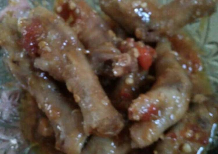gambar untuk resep makanan Balado ceker pedes endes ala mahmud