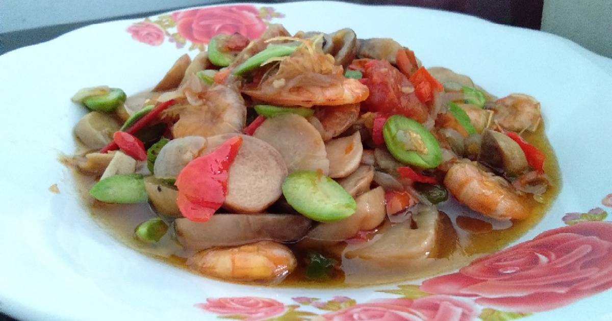 11 resep tumis  jamur udang  pete  express enak dan sederhana 