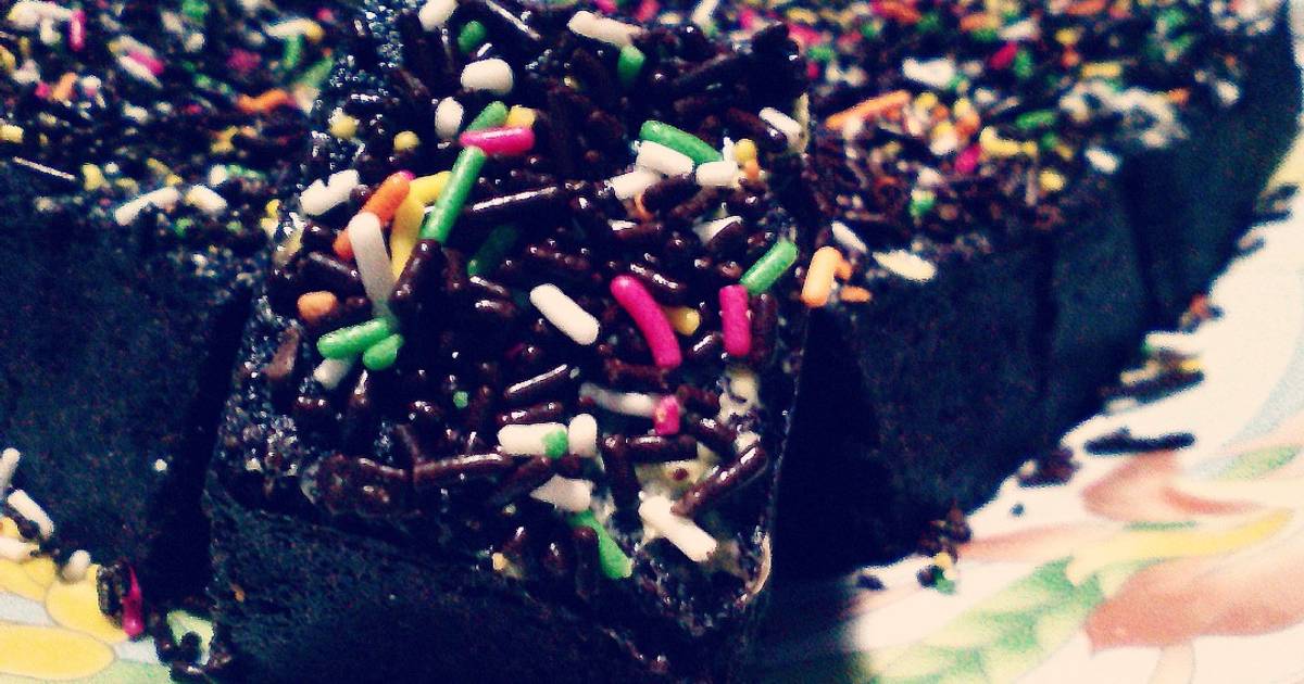 Resep BROWNIES KUKUS MEISES RAINBOW