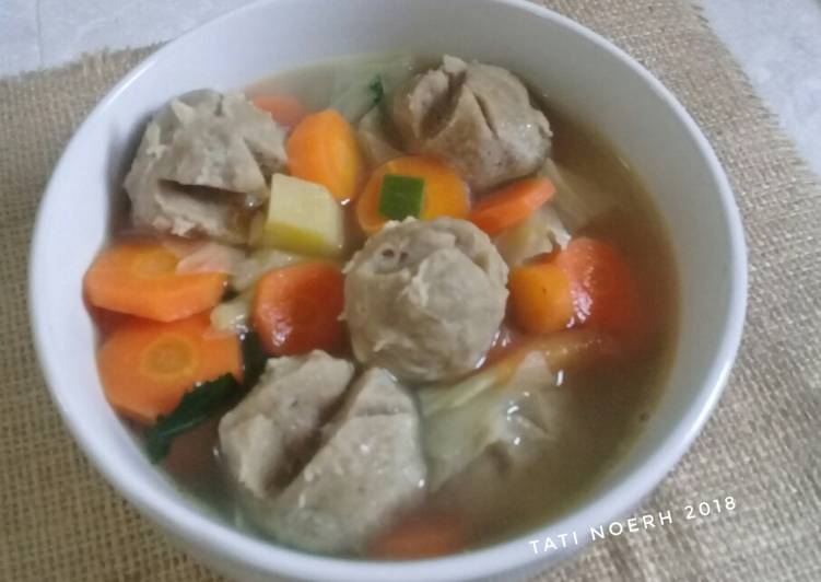 resep masakan Sop Sayur Bakso Sapi #bandung_recookGiacintaPermana