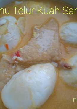 Tahu Telur Kuah Santan