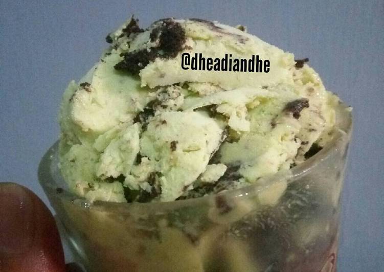 resep Es Krim Alpukat Oreo Lembut