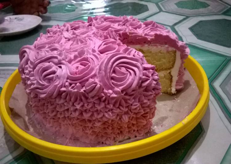 resep Cake birthday base 